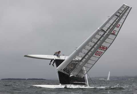 Aethon Steve Clark Capsize during 2010 Little America's Cup