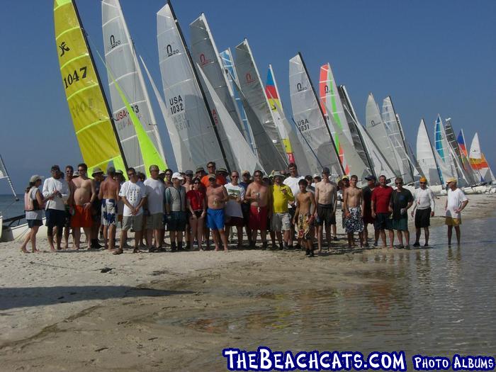 Ocean Springs Yacht Club Slip to Ship - Group Shot on Ship Island