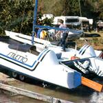 Stiletto is ready for launching in 45 minutes- No special gear is required, and a two-man crew can assemble her with relative ease.