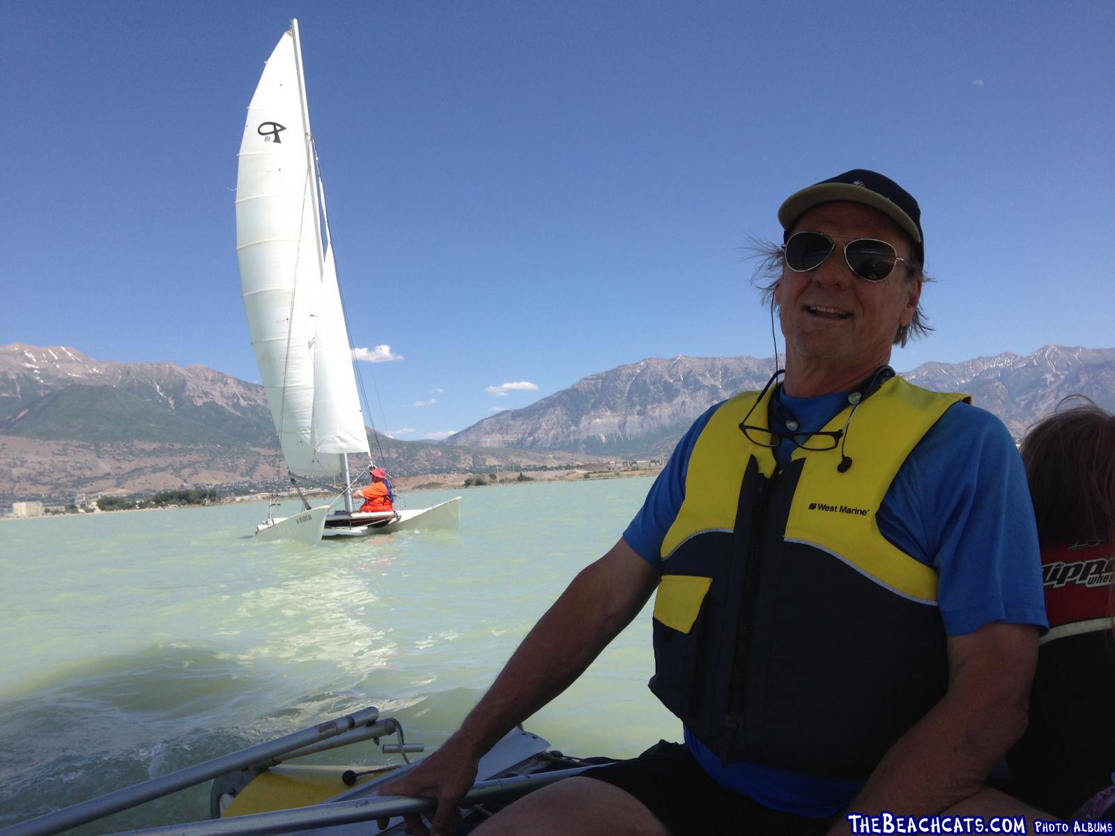 Quarath chasing us on Utah Lake