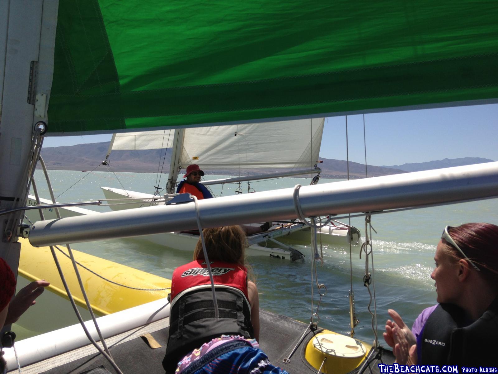 Chasing Quarath on Utah Lake