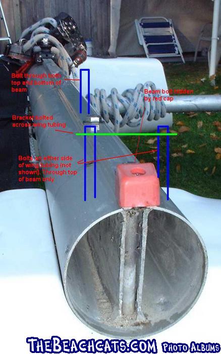 nacra 450 beam bolts with drawings for wing attach points
