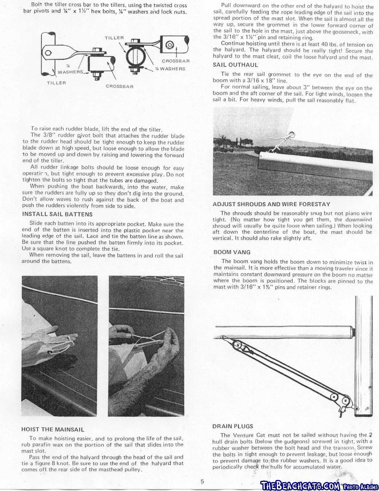 Venture 15 straight hull manual page 5