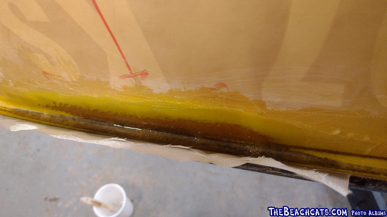 glassed leak spot