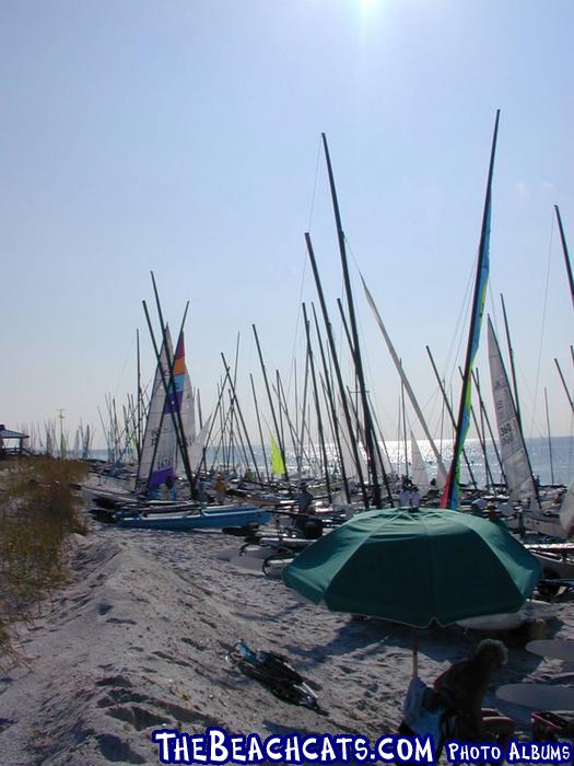 Beach scene, 280 boats at once!