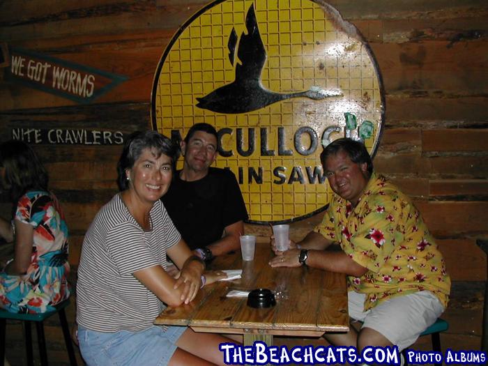 Me (on the right)Bill. my crew, and fellow 18 sailor Patty Long.