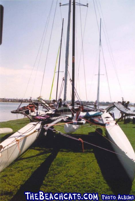 Lee Wick\'s Hobie21SE at SD Catfight 2003