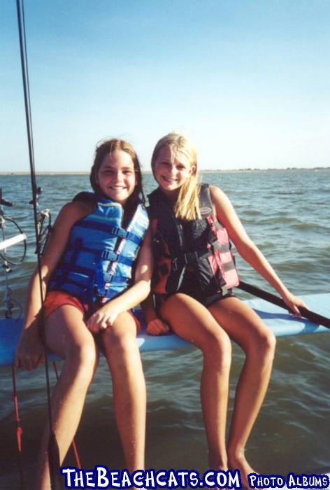Skipper Brie with Crew on Hobie 18M