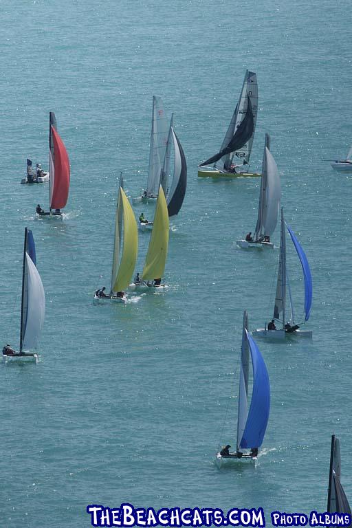 fleet going downwind