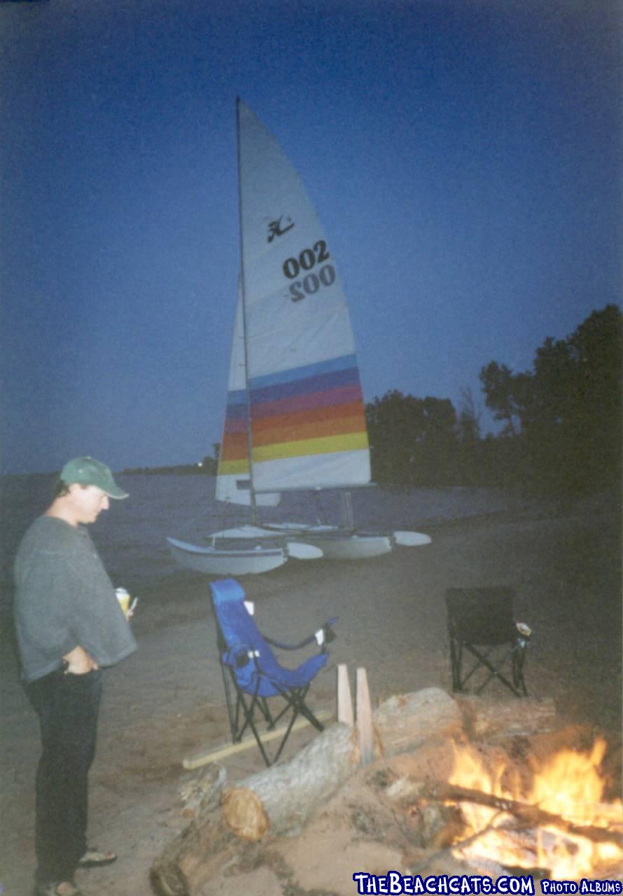 GEORGE at Pirate's Cove Beach Camp Fire, Cheney Lake, KS