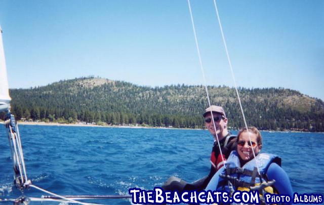 Picture of me and my wife on Tahoe