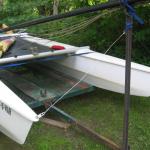 is this a Windrush? Its pontoon is 15'-2". cross bars are 7'-6"