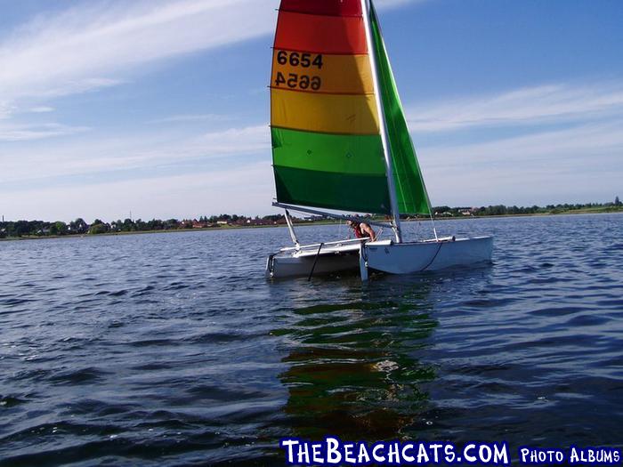 Crawling back up is easy on this boat.