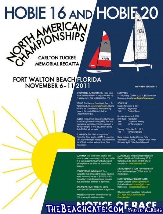 2011 Hobie 16 & Hobie 20 NAs NOR