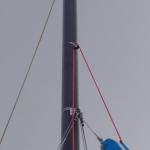 Be sure to seal rivets into mast to avoid leakage.
