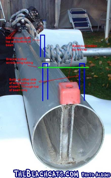 nacra 450 beam bolts with drawings for wing attach points