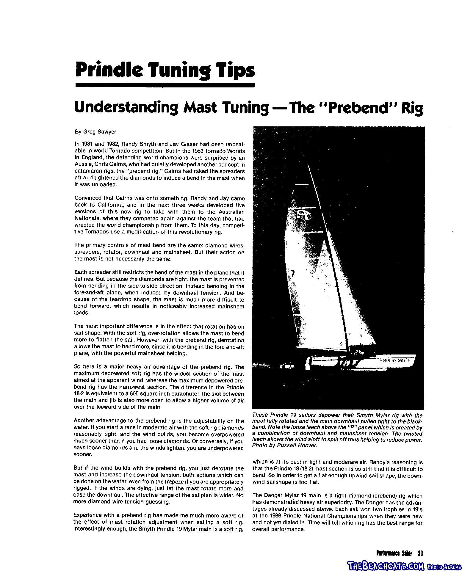 Prindle Mast Tuning Pre-bend