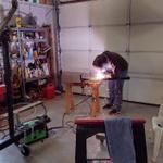 welding in mast support extension