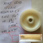 Nacra 5.0 and 5.7 Mast Head Sheaves