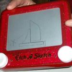 "Etch A Sketch" of my crew's first time "on the wire"