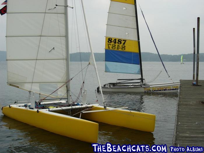 Damon's and Philip's boats: Cat Caper 2004
