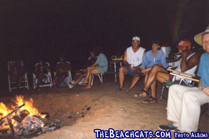Campfire on Pirates Cove Beach, KS
