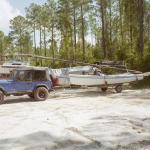 My jeep and Hobie 18 in Orange Beach May 2004.