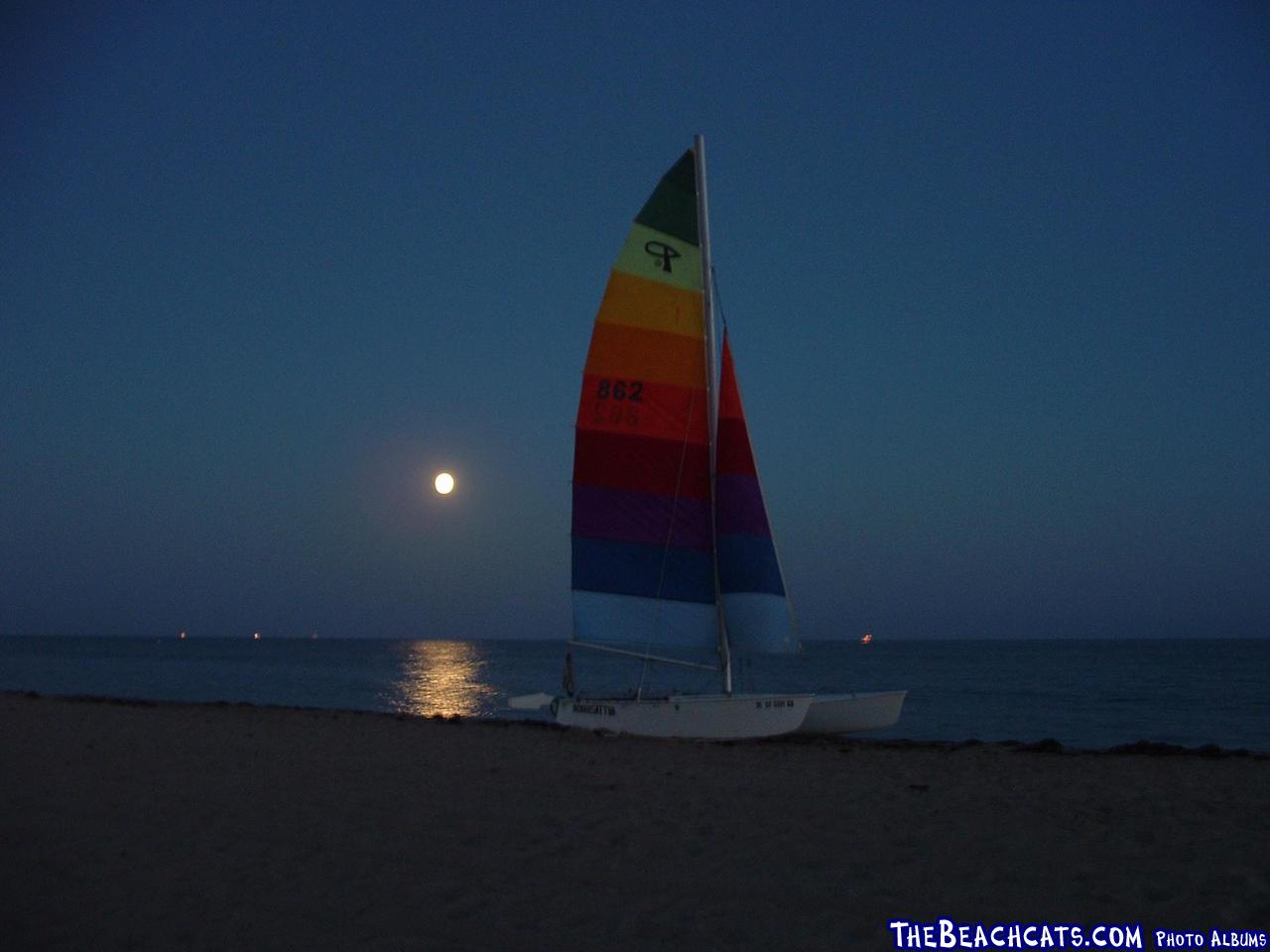 moon rise S.B.cat beach