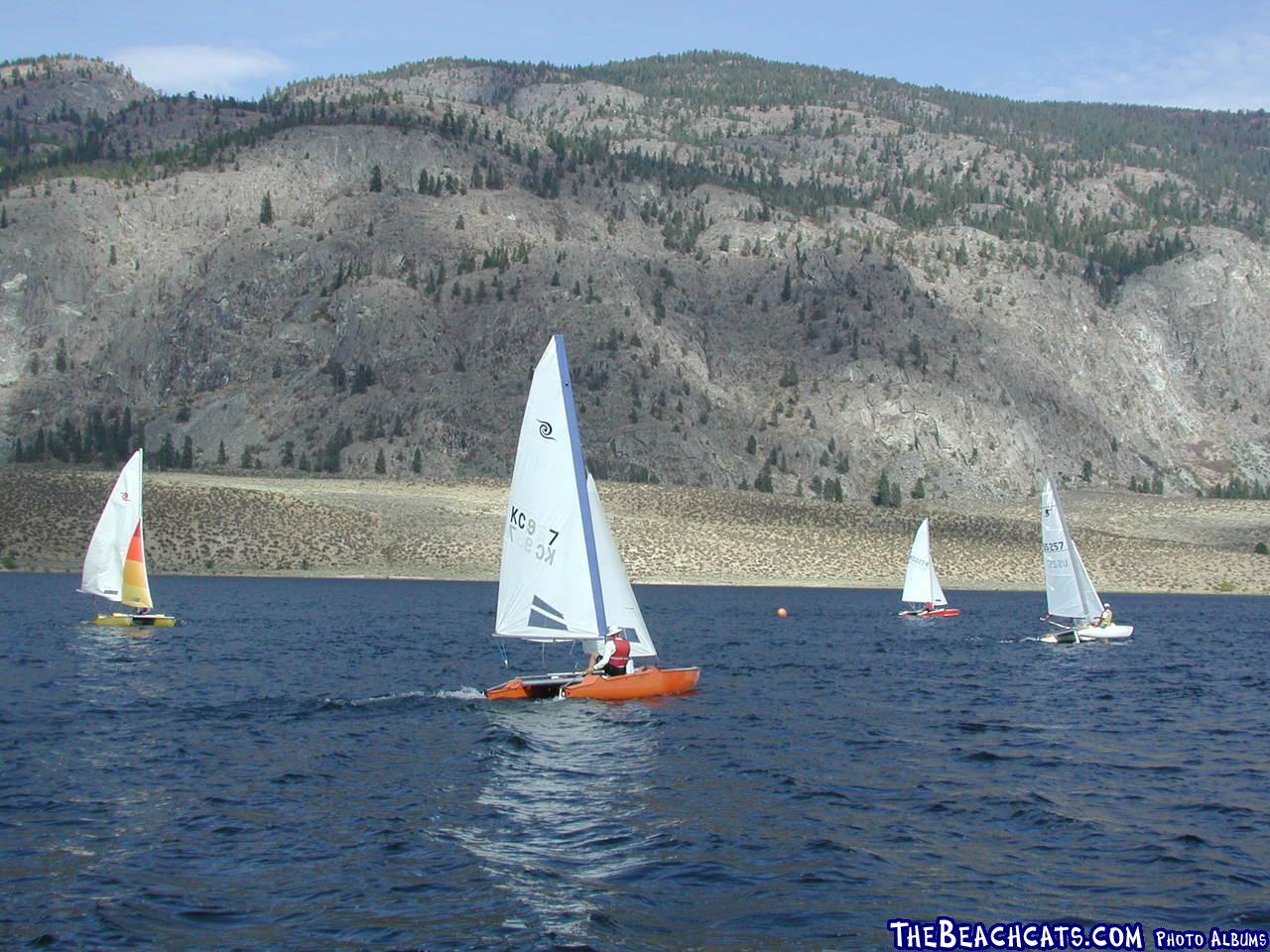 JOHN ZUPAN of Osoyoos, trying to find his way to the frist mark.