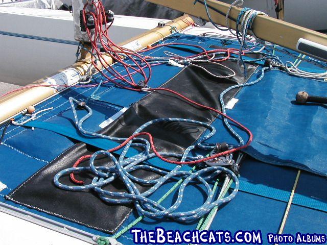 A very well organized and well laid out deck.  Take notice and learn how to be a neat sailor like me!
