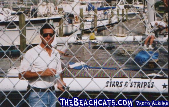 Here I am (JAG459) taking a break after the mast was set in place.