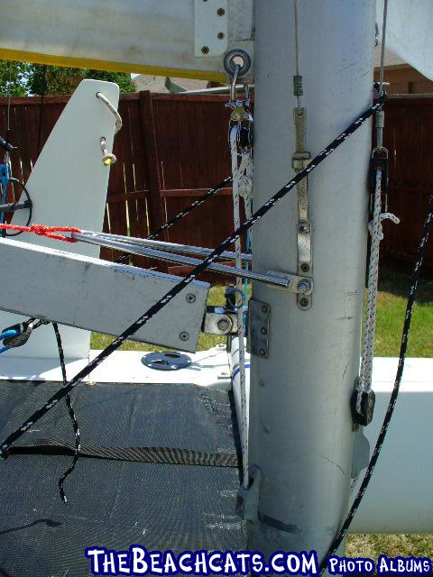 right side of mast