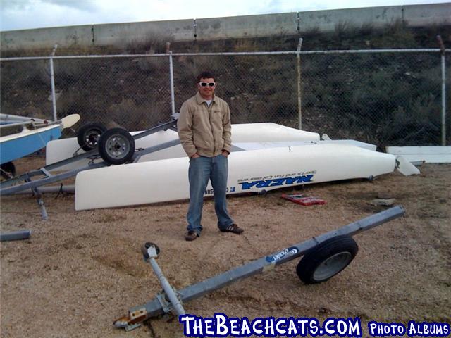 Nacra Tipped Over 1