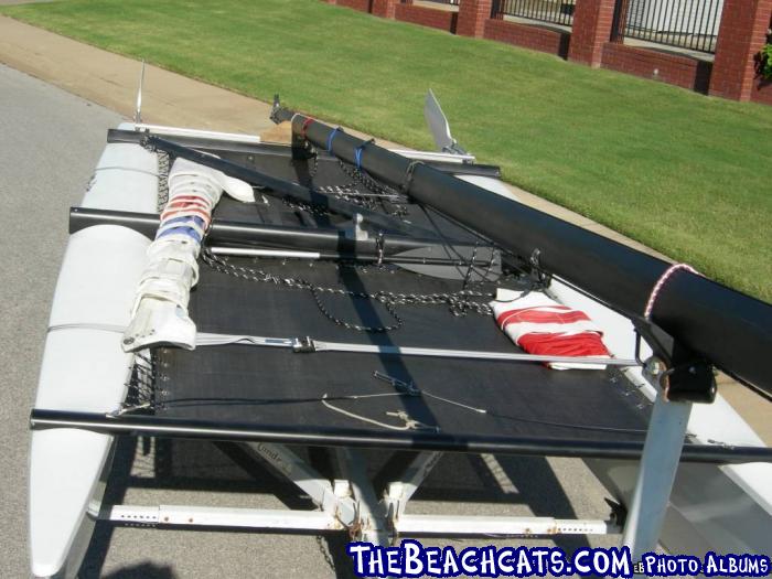 G-Cat 5.0 trampolines and deck.