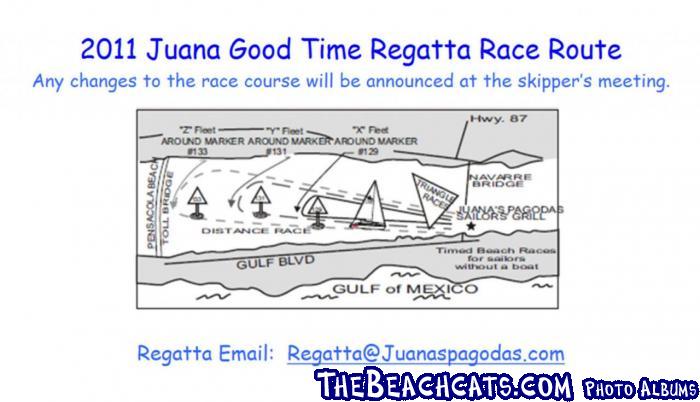 2011 Juana Good Time Regatta Race Route